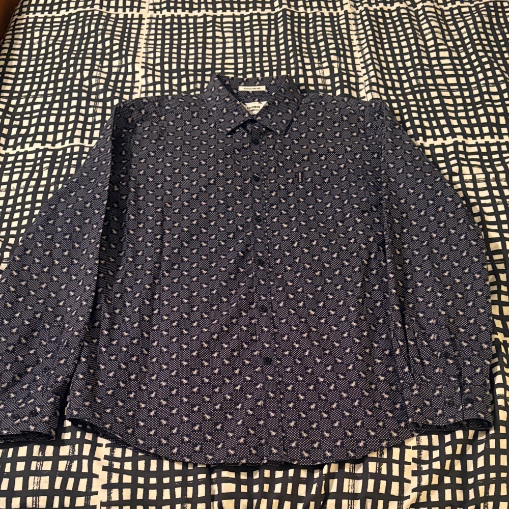 Ben Sherman Bugs and Beetles Dress shirt Size XXL (slim fit)